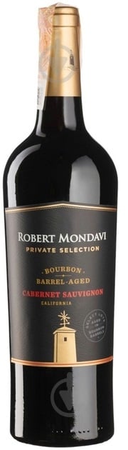 Вино Robert Mondavi виноградное натуральное сухое красное Бурбон Баррелл Эйджед Каберне Совиньон 0,75 л - фото 1