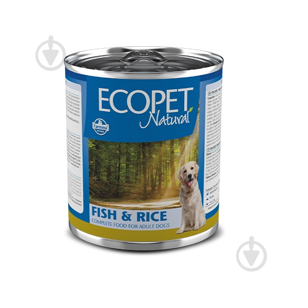 Корм вологий для усіх порід Farmina ECOPET Natural FISH & RICE 300 г - фото 1