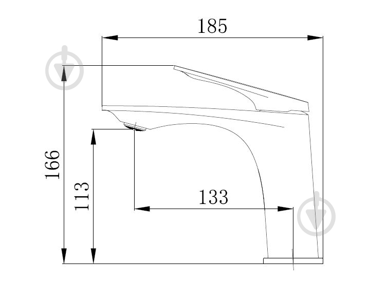 Смеситель для умывальника Mixxen IQ графит MXKL0675GG - фото 2