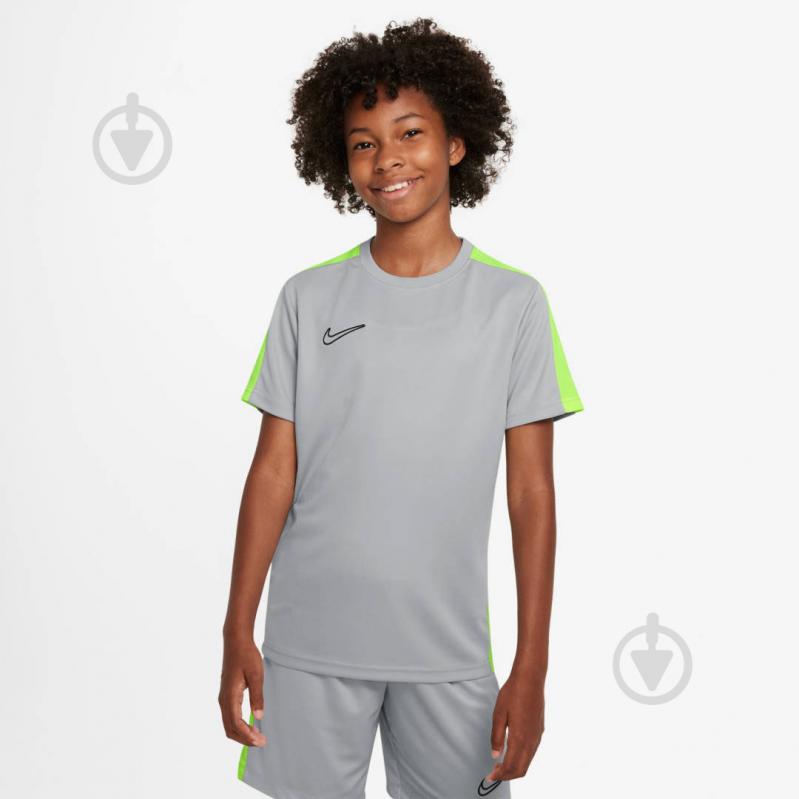 Футболка Nike K NK DF ACD23 TOP SS BR DX5482-007 р.XL серый - фото 1