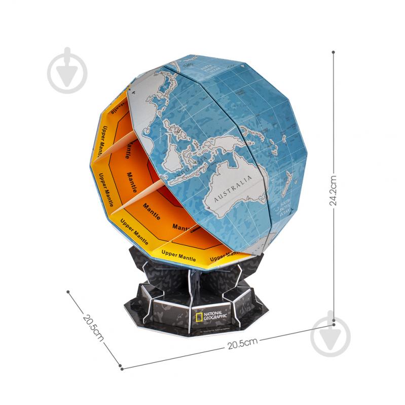 3D-пазл CubicFun STEM Скретч Глобус DS1082h - фото 4