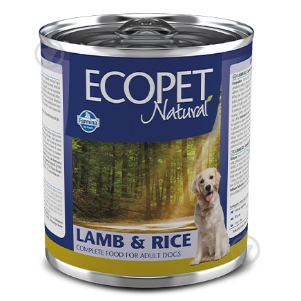 Корм влажный для всех пород Farmina ECOPET NATURAL LAMB & RICE с ягненком 300 г - фото 1