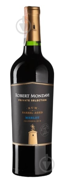 Вино Robert Mondavi виноградное натуральное сухое красное Ром Баррелл Эйджед Мерло 0,75 л - фото 1