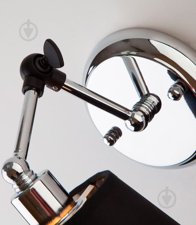 ВИТРИНА! Бра Strotskis Koby 1x40 Вт E14 хром/черный 70063/1 - фото 6