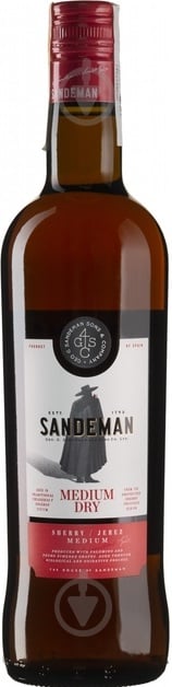 Вино Sandeman херес белое Сандеман Медиум Драй 0,75 л - фото 1
