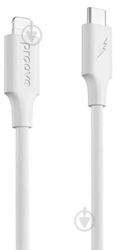 Кабель Proove Striped Silicone Type-C - Lightning 1 м білий (CCSS00002102) - фото 1 Кабель Proove Striped Silicone Type-C - Lightning 1 м білий (CCSS00002102) - фото 1