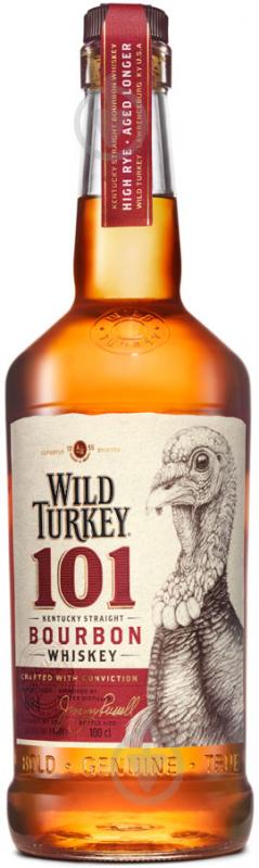 Бурбон WILD TURKEY 101 до 8 років витримки 1 л - фото 1