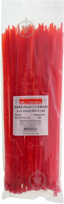 Стяжка кабельная E.NEXT e.ct.stand.280.4.red 4х280мм - фото 3