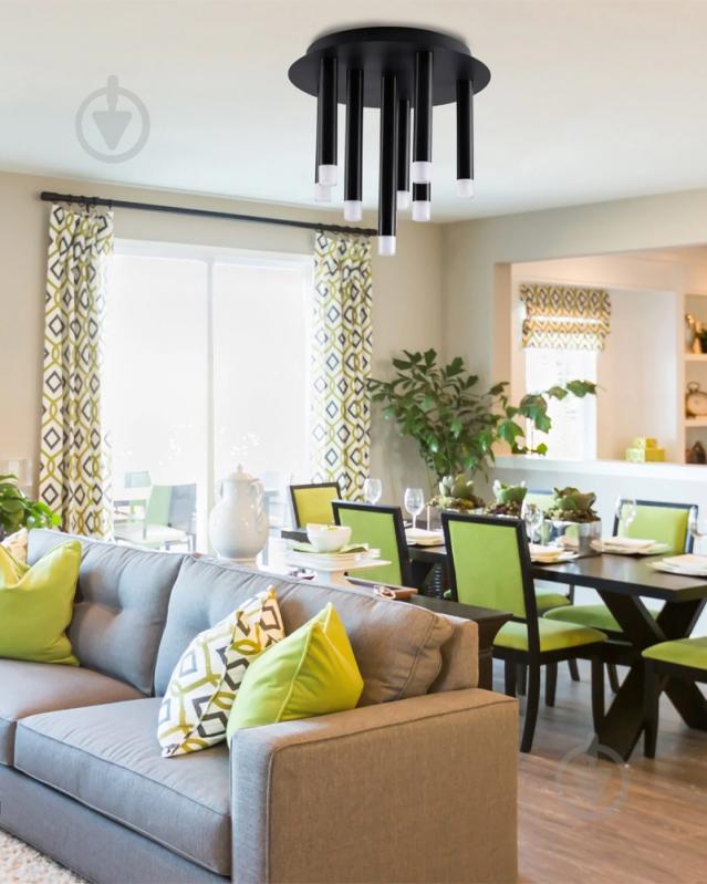 Люстра потолочная Goldlux Glam 9x8 Вт G9 черный 326638 - фото 3