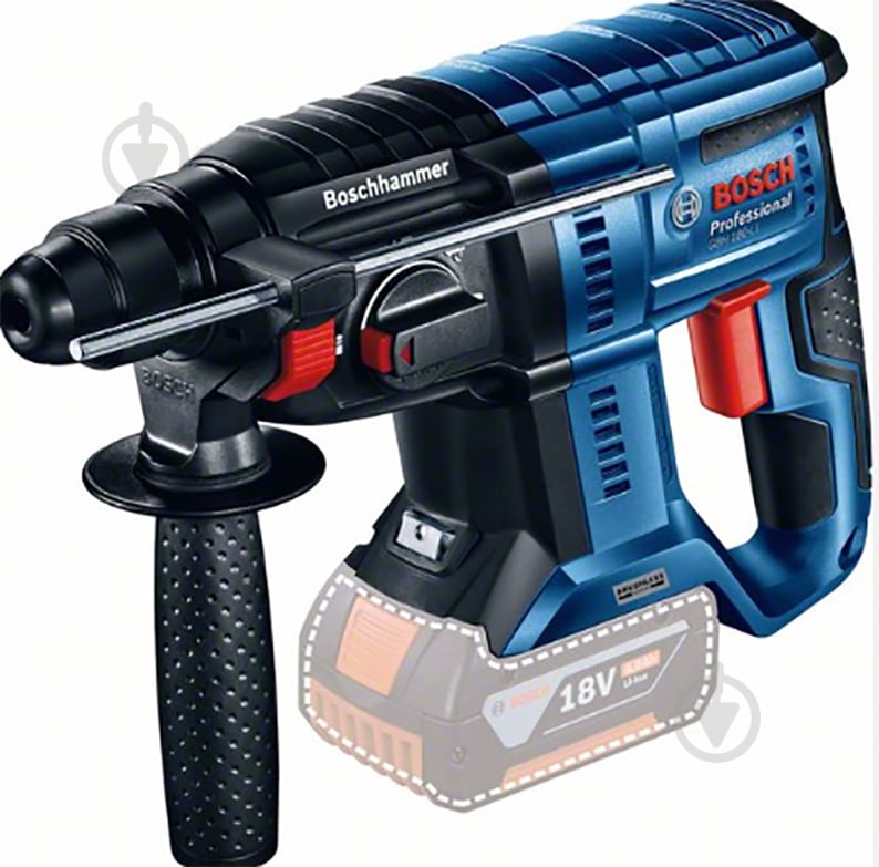 Набір інструментів Bosch Professional GSR 185-LI + GWS 180-LI + GBH 180-LI (2x 4.0 Ah, GAL 18V-40, bag), brus 0615990N1Y - фото 3