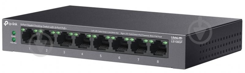 Коммутатор TP-Link LS108GP - фото 6