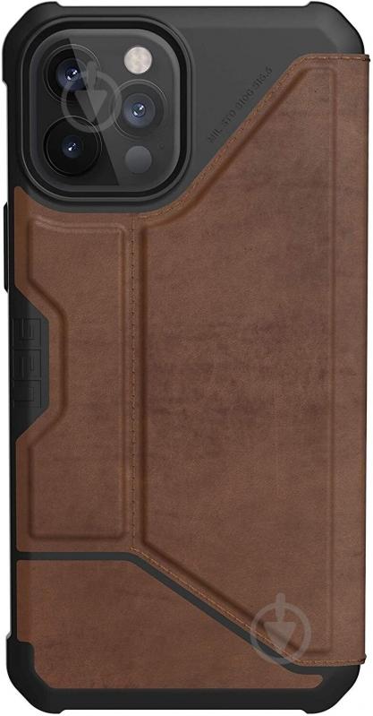 Чохол UAG Metropolis Leather Brown 112366118380 для Apple iPhone 12 Pro Max - фото 1