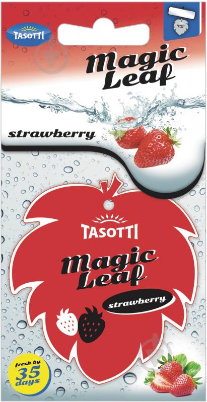 Ароматизатор подвесной Tasotti Magic Leaf Strawberry - фото 1