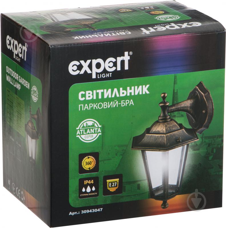 Світильник садовий Expert Atlanta E27 60 Вт IP44 антична латунь ELWF-36002S-W - фото 2