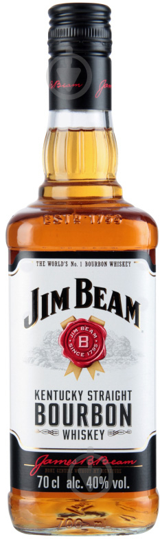 Виски Jim Beam White 4 года выдержки + 2 стакана в металлическом коробе 0,7 л - фото 2