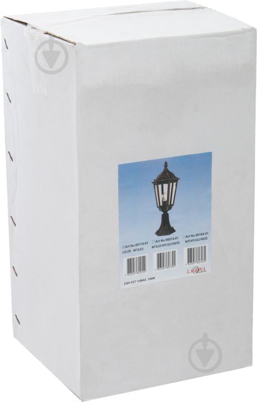 Светильник садовый Laguna Lighting столб ROM E27 100 Вт IP44 черный 85174-01 - фото 2 Светильник садовый Laguna Lighting столб ROM E27 100 Вт IP44 черный 85174-01 - фото 2
