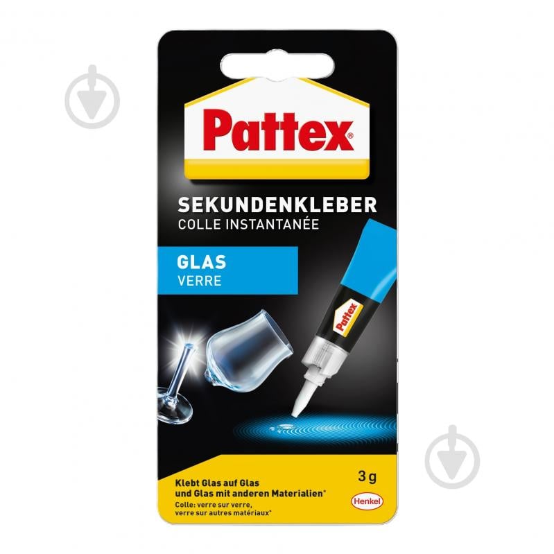 Суперклей Henkel Pattex для скла 3 г - фото 1