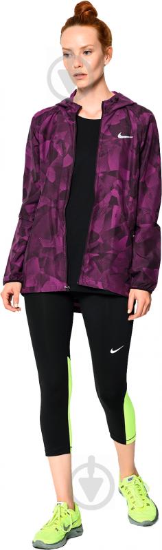 Ветровка женская демисезонная Nike W NK ESSNTL JKT HD PR 855156-550 р.S фиолетовая - фото 6