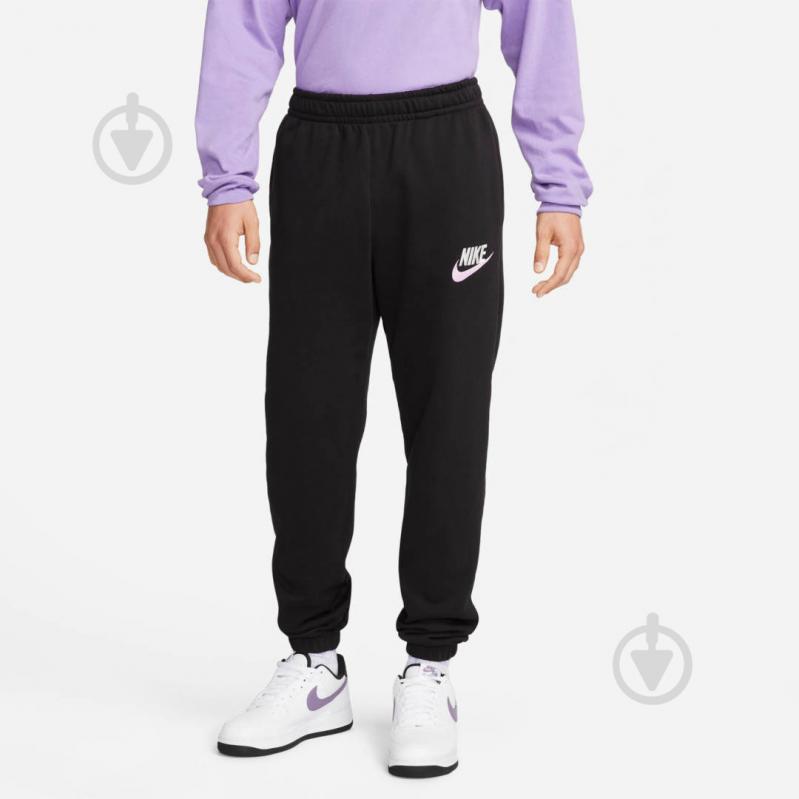 Брюки Nike M NK CLUB+ FT CF PANT LBR FB7687-010 р. M черный - фото 1