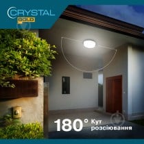 Світильник адміністративний LED CRYSTAL GOLD 15 Вт 6500 KORAL 6500К круглий IP54 DNL-030 - фото 3