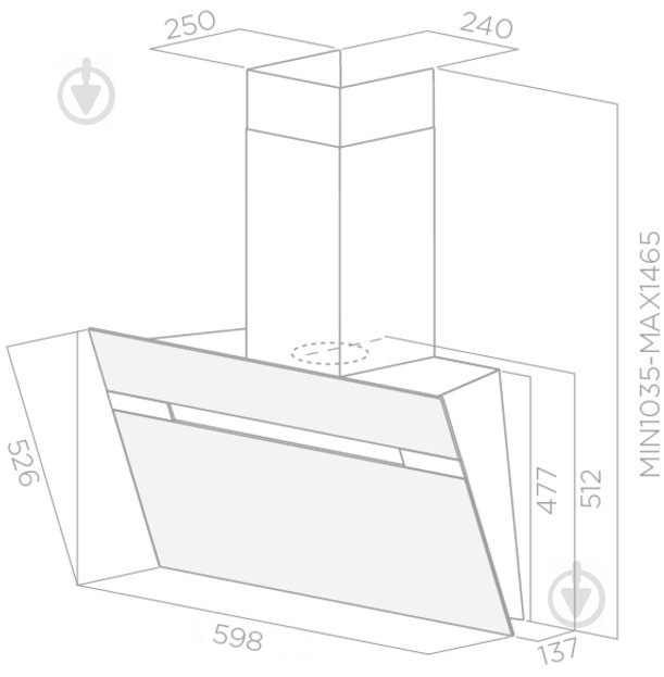 Витяжка Elica STRIPE WH/60/A/LX - фото 2
