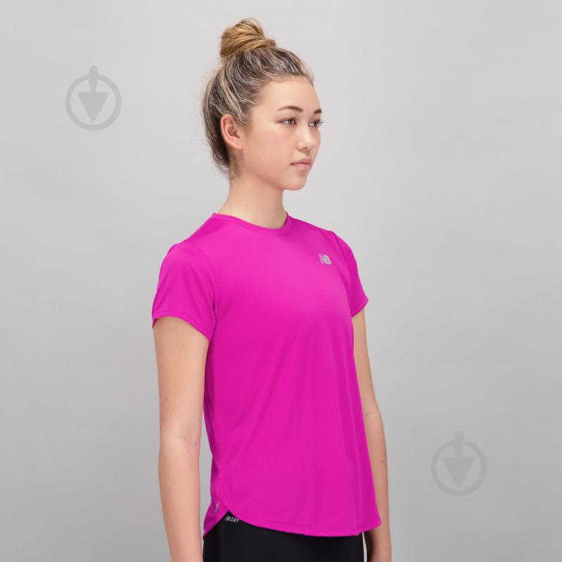 Футболка New Balance WT11220MPO р.S малиновый - фото 2