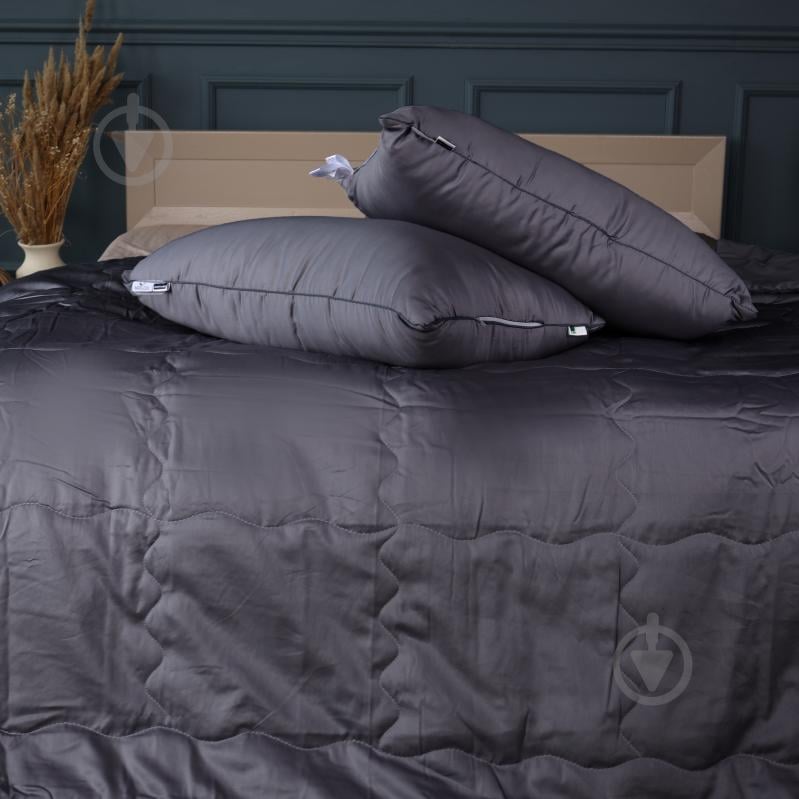 Набор №2996 Line Satin Premium 0240 Iron grey BamBoo лето (2200010979480) 155x215 см MirSon серый - фото 1 Набор №2996 Line Satin Premium 0240 Iron grey BamBoo лето (2200010979480) 155x215 см MirSon серый - фото 1