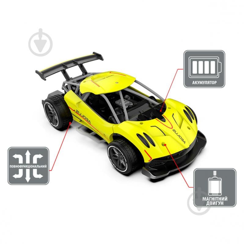 Автомобіль на р/к Sulong Toys SPEED RACING DRIFT AEOLUS yellow 1:16 - фото 2