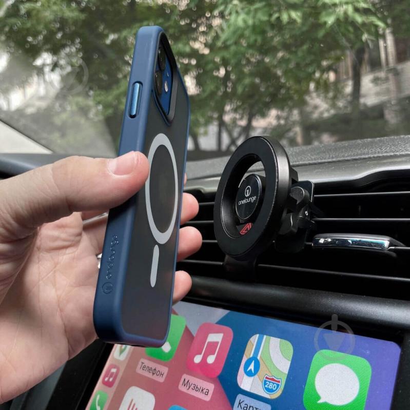 Автотримач OneLounge 1Mag MagSafe для iPhone 13 | 12 чорний - фото 5