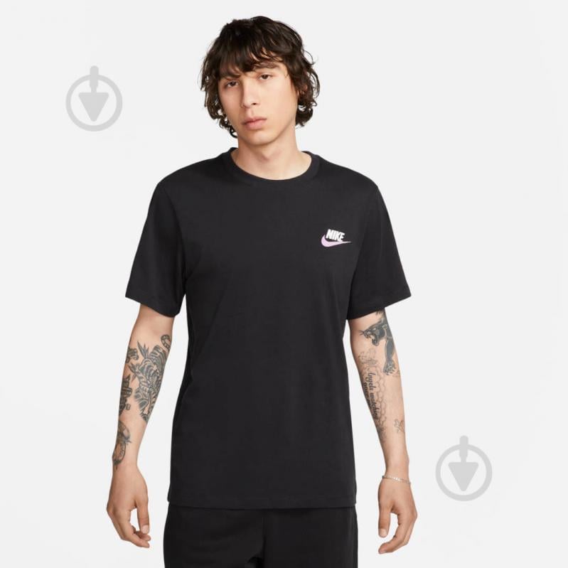 Футболка Nike M NSW TEE CLUB+ LBR FD1257-010 р.XL черный - фото 1