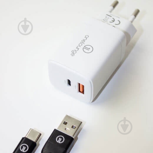 Зарядное устройство OneLounge 1Power PD 20W USB-C + USB-A для iPhone - фото 6 Зарядное устройство OneLounge 1Power PD 20W USB-C + USB-A для iPhone - фото 6