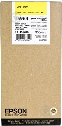 Картридж Epson  StPro 7900/9900 yellow (C13T596400) yellow C13T596400 - фото 1