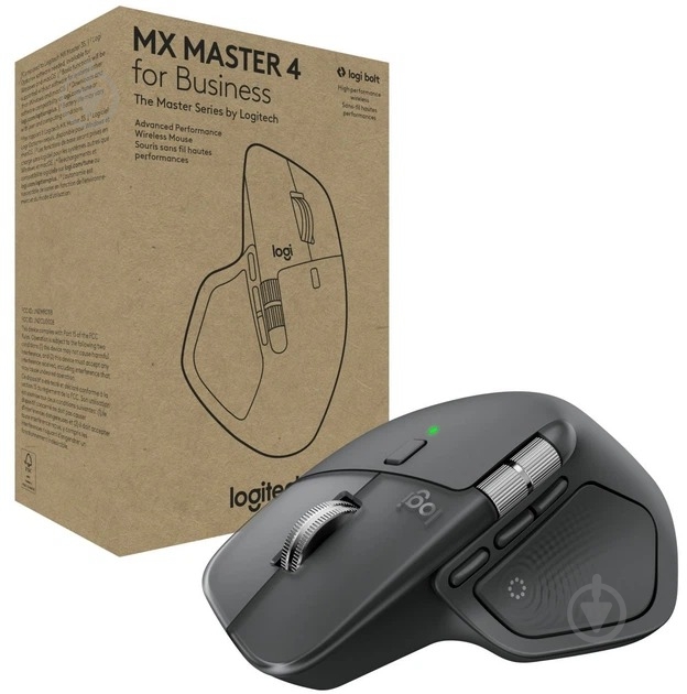 Мишка бездротова Logitech MX Master 4 for Business black (910-007617) - фото 9