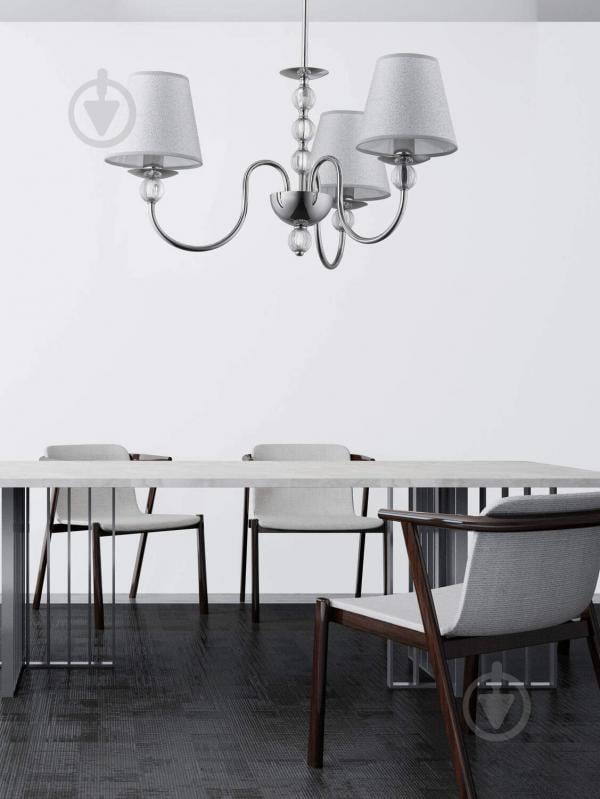 Люстра подвесная ALFA Emmanuelle 3xE14 серебряный 16713 - фото 2 Люстра подвесная ALFA Emmanuelle 3xE14 серебряный 16713 - фото 2