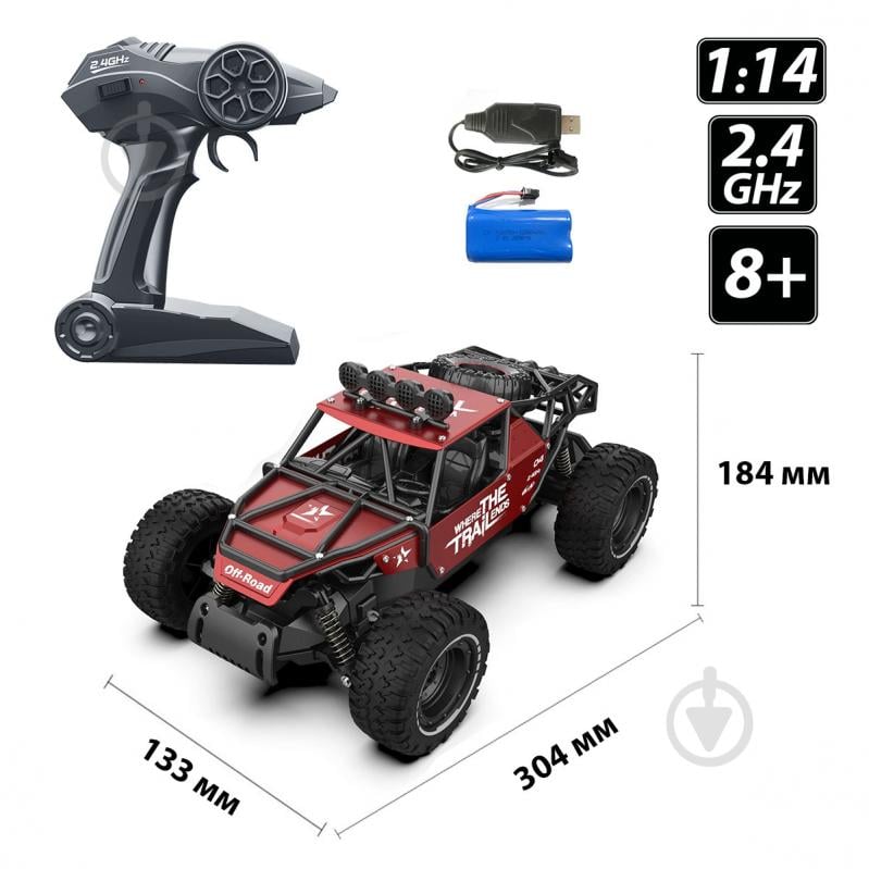 Автомобіль на р/к Sulong Toys OFF-ROAD CRAWLER RACE red 1:14 - фото 4