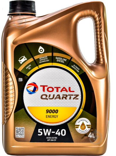 Моторне мастило Total Quartz 9000 Energy 5W-40 4 л (170323)
