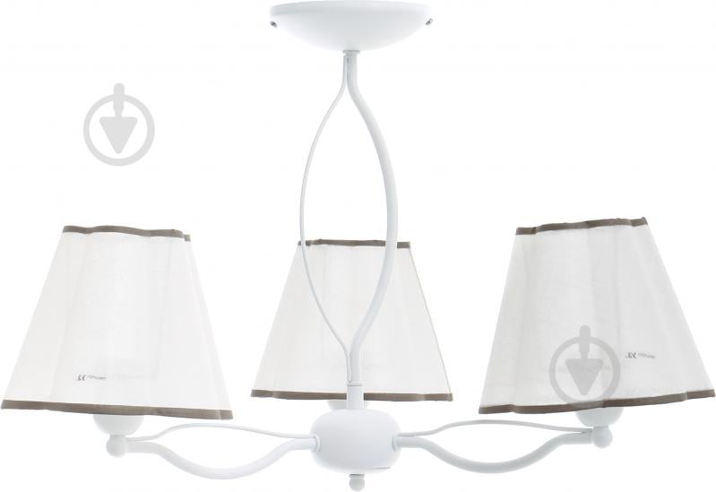Люстра потолочная TK Lighting Stokrotka 3x60 Вт E27 белый 1293 - фото 2 Люстра потолочная TK Lighting Stokrotka 3x60 Вт E27 белый 1293 - фото 2