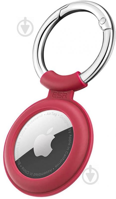 Чохол-брелок ESR Cloud Silicone Keychain Case для AirTag Red - фото 1