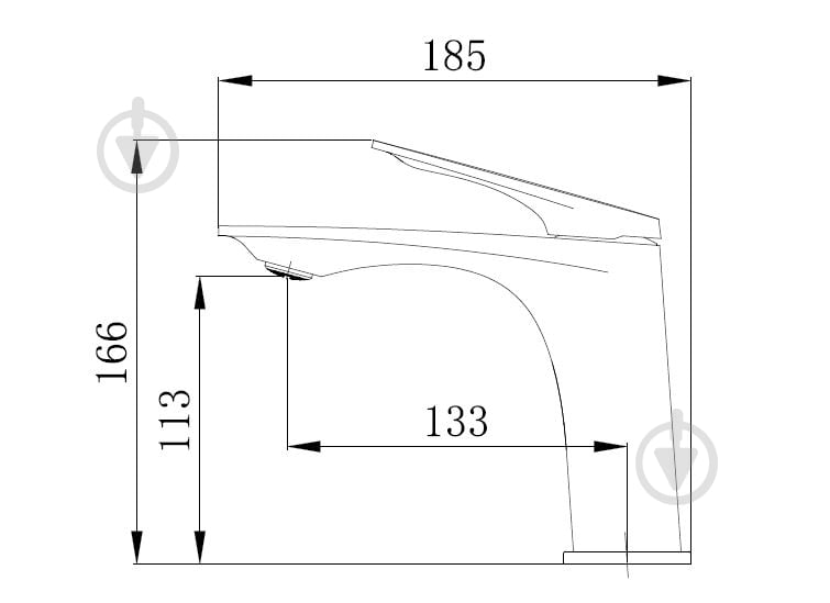 Змішувач для умивальника Mixxen IQ чорний MXKL0675BL - фото 2