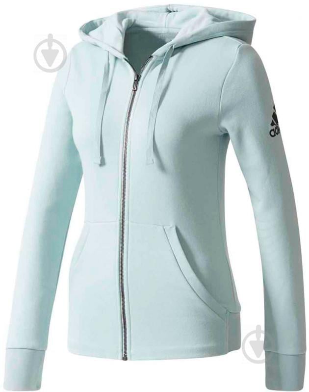 Толстовка Adidas Essentials Solid FZ BR2481 р. M мятный - фото 1