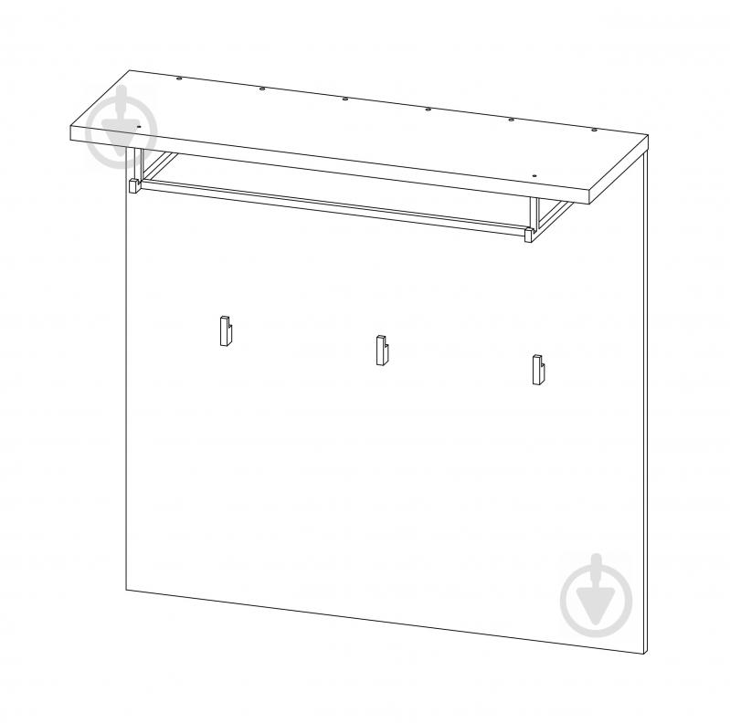 Вішалка з гачками SOKME Барі 800x797x250 вудкон/дуб гранж - фото 2