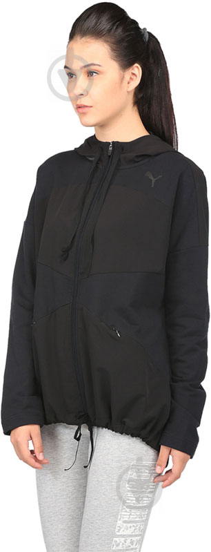 Толстовка Puma TRANSITION FZ Jacket 59238101 р. M черный - фото 2