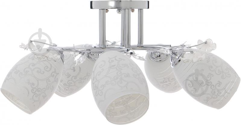 Люстра потолочная Accento lighting Algol 5xE27 хром ALG-73331/5 - фото 2