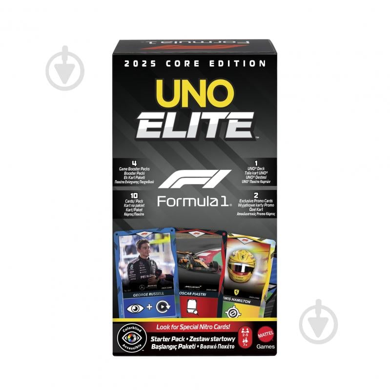 Игра карточная Uno Elite "F1" JLV42 - фото 8