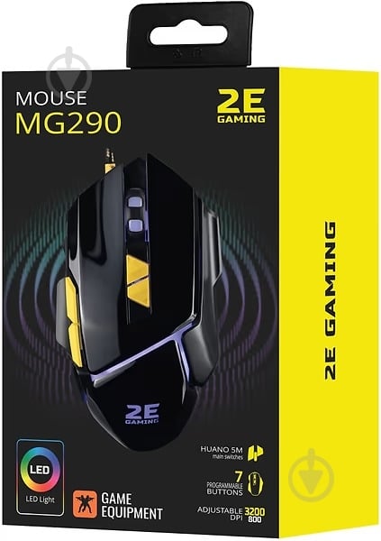 Миша 2E GAMING M290 LED USB Black - фото 4