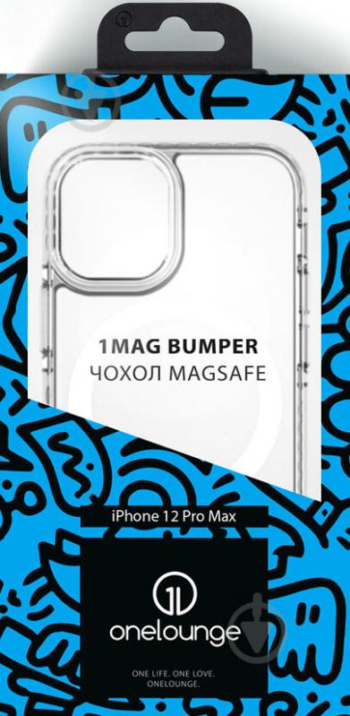 Чохол-накладка OneLounge 1Mag Bumper MagSafe для Apple iPhone 13 transparent (14200) - фото 5