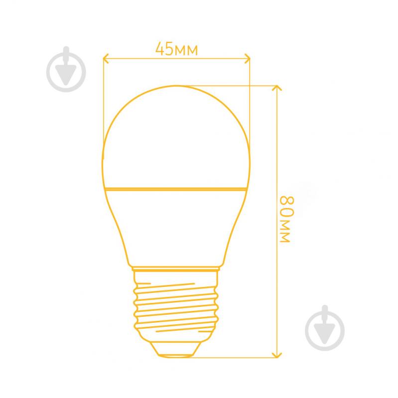 Лампа светодиодная LightMaster LB-510 6 Вт G45 E27 230 В 4000 К - фото 3