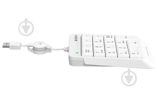 Клавіатура A4Tech (FK13 (White)) Fstyler Numeric Keypad USB white - фото 4