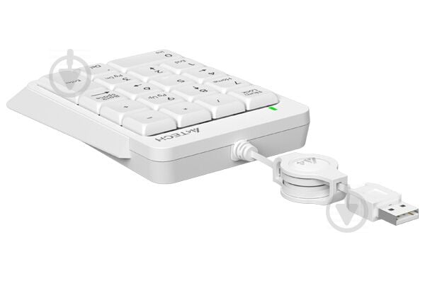 Клавіатура A4Tech (FK13 (White)) Fstyler Numeric Keypad USB white - фото 5