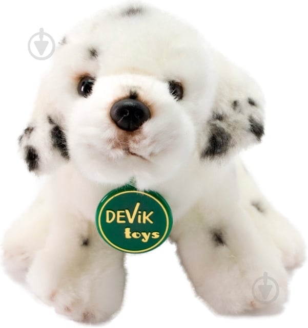 Мягкая игрушка Devik Щенок далматинца 16 см белый JD-2555D - фото 1